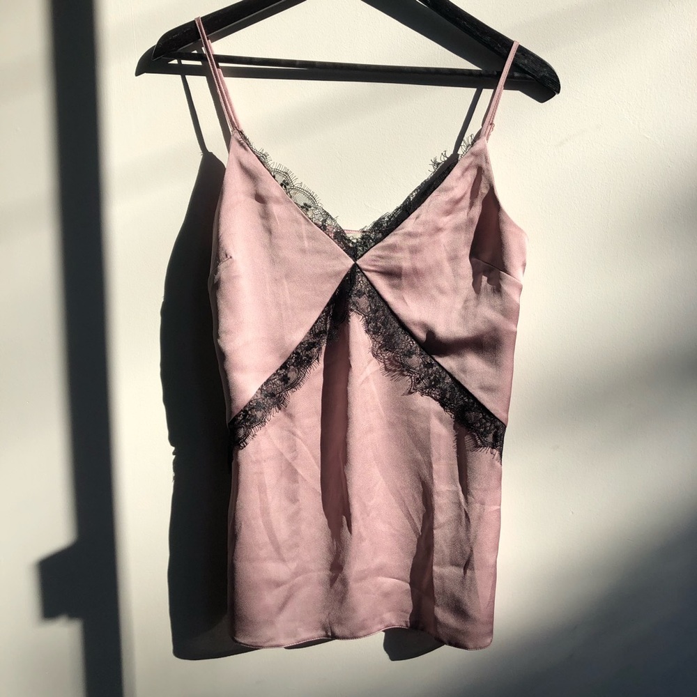Miss Selfridge high quality satin lace tank